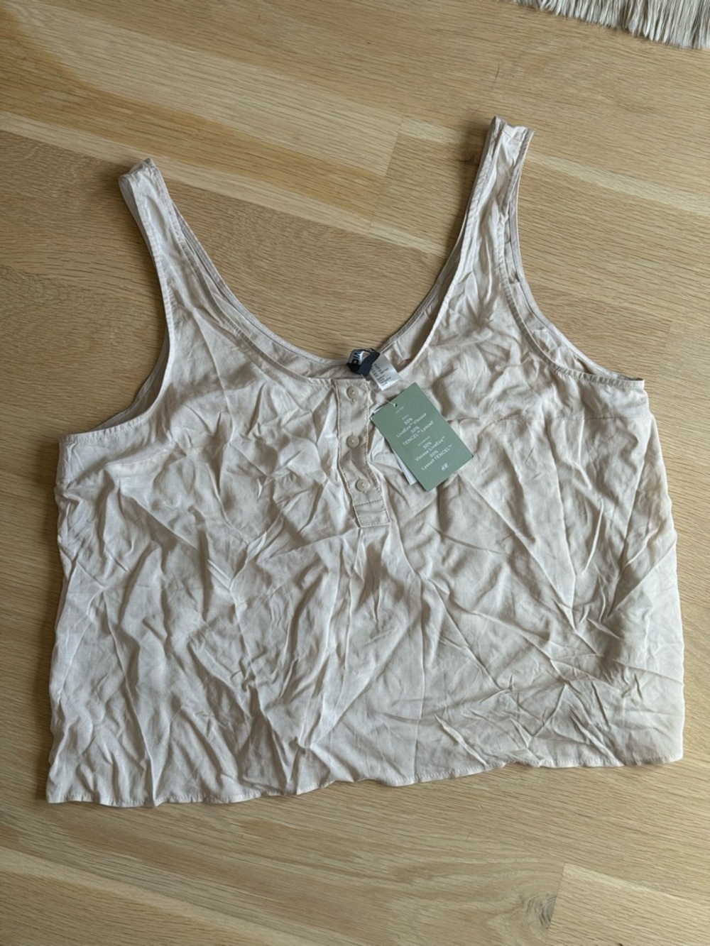 H&M Cropped Beige Tank | Size XL